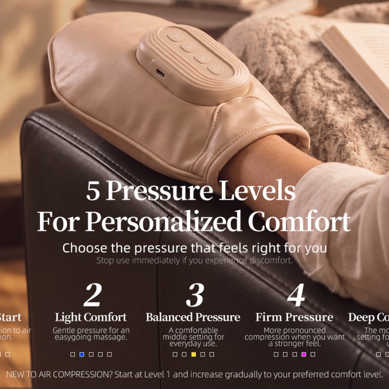 reliefRX Hand Massager with Heat, Compression & Individual Fingers reliefRX Hand Massager with Heat, Compression & Individual Fingers