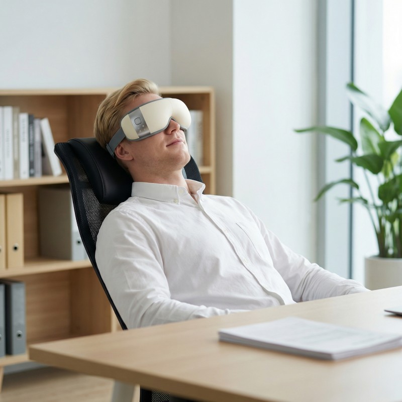 Ultra-Quiet Eye Massager with Heat and Cooling