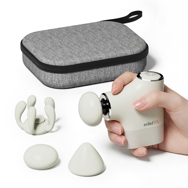 reliefRX 0.4lb Portable Mini Massage Gun, On-the-Go Quiet Pocket Massage reliefRX 0.4lb Portable Mini Massage Gun, On-the-Go Quiet Pocket Massage