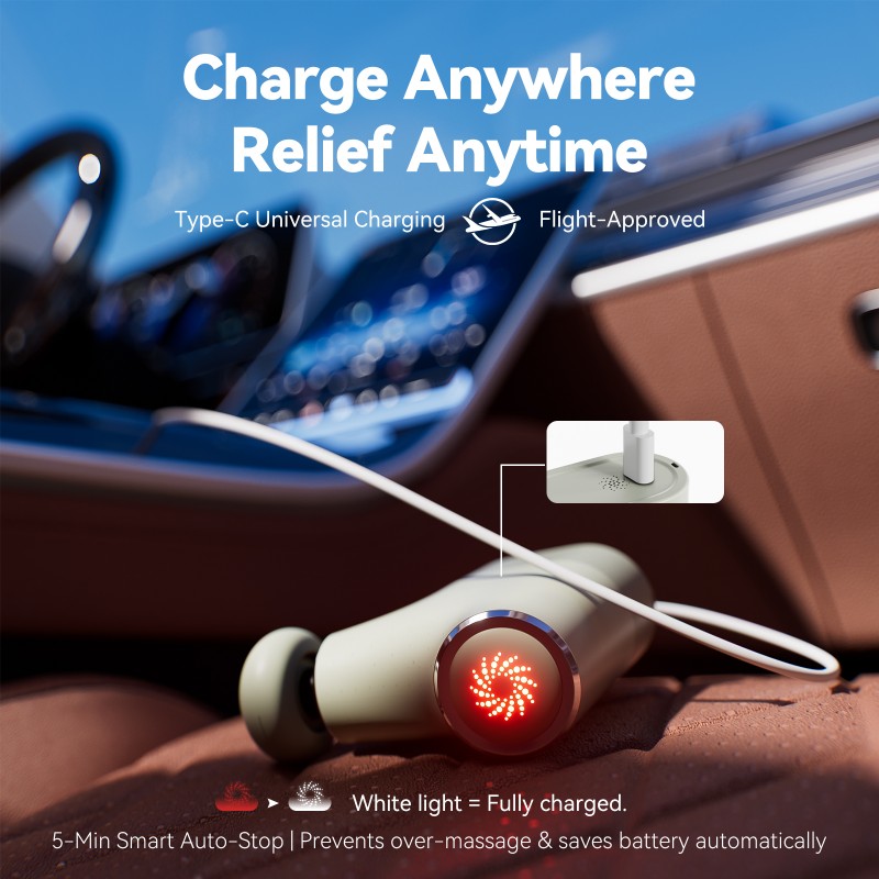 reliefRX 0.4lb Portable Mini Massage Gun, On-the-Go Quiet Pocket Massage reliefRX 0.4lb Portable Mini Massage Gun, On-the-Go Quiet Pocket Massage