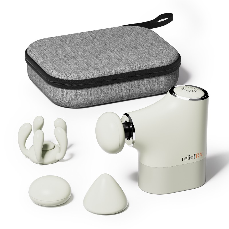 reliefRX 0.4lb Portable Mini Massage Gun, On-the-Go Quiet Pocket Massage reliefRX 0.4lb Portable Mini Massage Gun, On-the-Go Quiet Pocket Massage