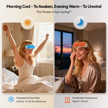 ReliefRX Ultra-Quiet Eye Massager with Heat and Cooling 2