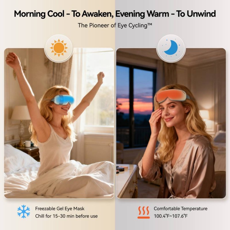 ReliefRX Ultra-Quiet Eye Massager with Heat and Cooling 6