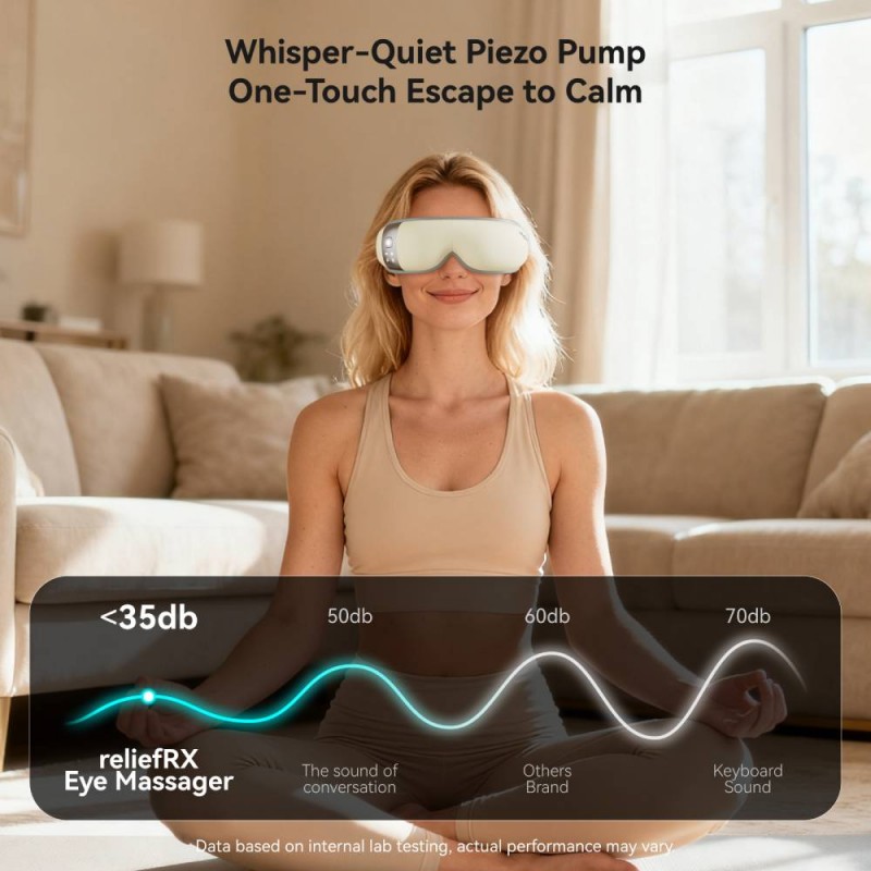 ReliefRX Ultra-Quiet Eye Massager with Heat and Cooling 6