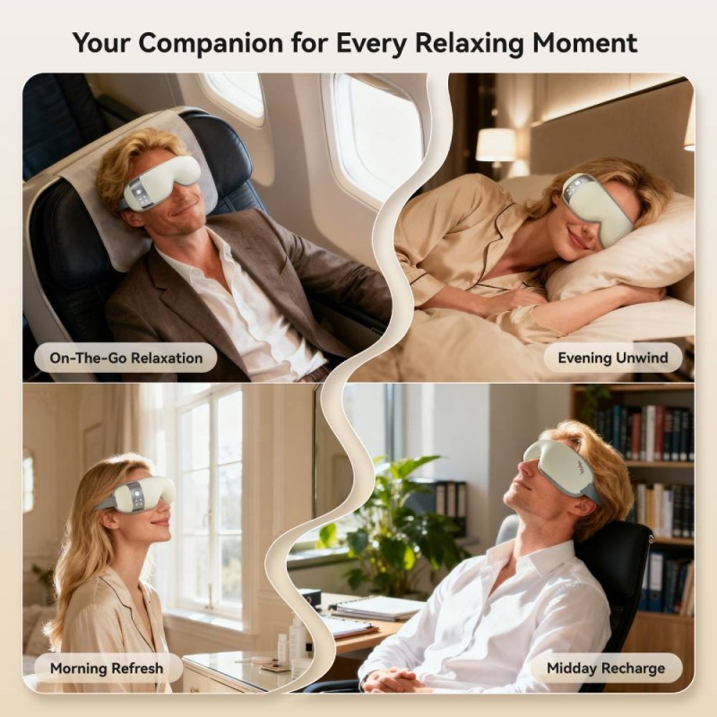 ReliefRX Ultra-Quiet Eye Massager with Heat and Cooling 6