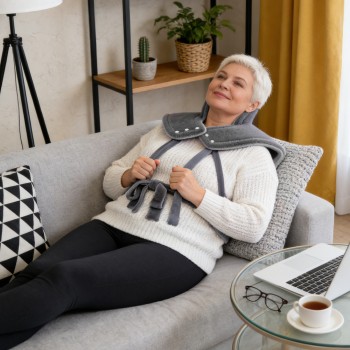 reliefRX Snug-Fit Heating Pad for Neck & Shoulders