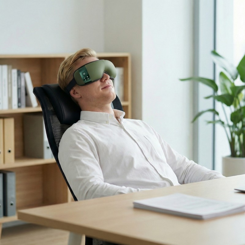 Ultra-Quiet Eye Massager with Heat and Cooling