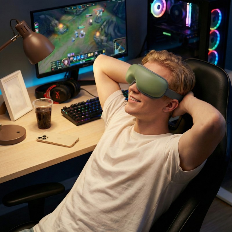 Ultra-Quiet Eye Massager with Heat and Cooling