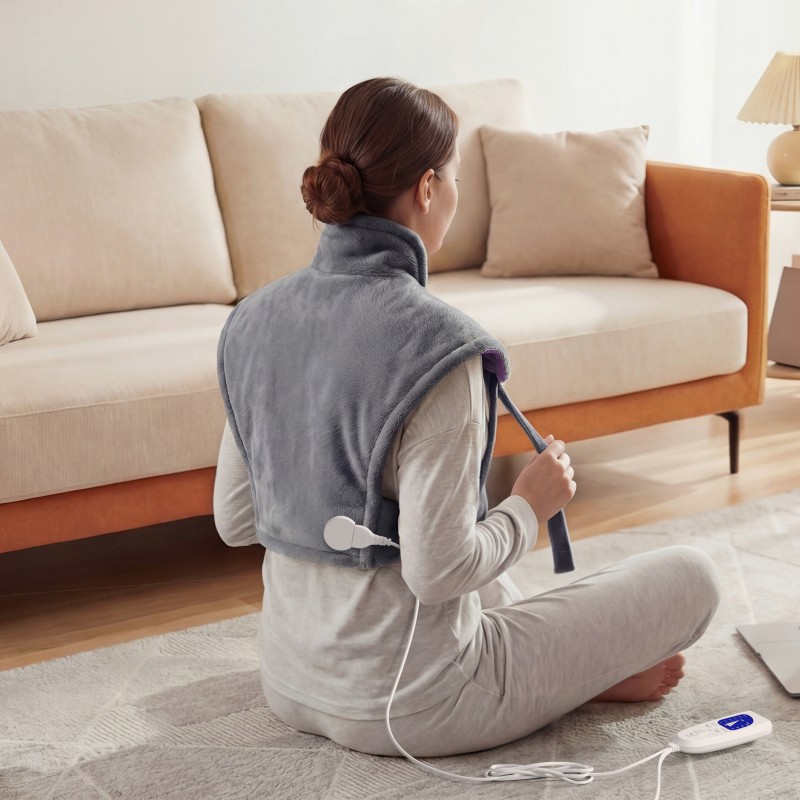 reliefRX Snug-Fit Heating Pad for Neck & Shoulders